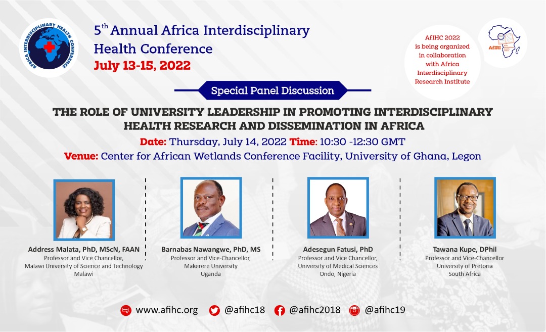 Call for Registration for the Africa Interdisciplinary Health ...